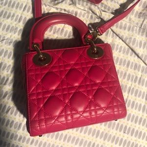 Pink mini lady Dior